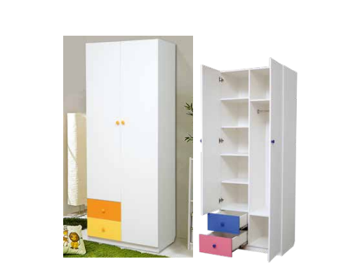 Шкаф 2-х дверный ''Радуга'' комбинированный